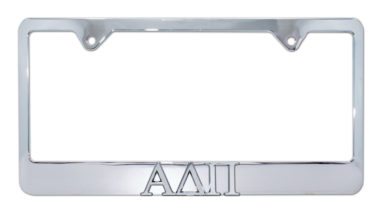 Alpha Delta Pi Chrome License Plate Frame image
