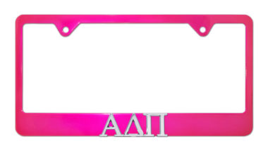 Alpha Delta Pi Pink License Plate Frame image
