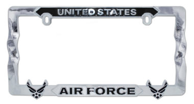 Air Force Black 3D License Plate Frame image