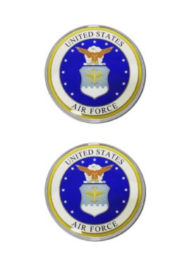 Air Force Crest Chrome Emblem Minis