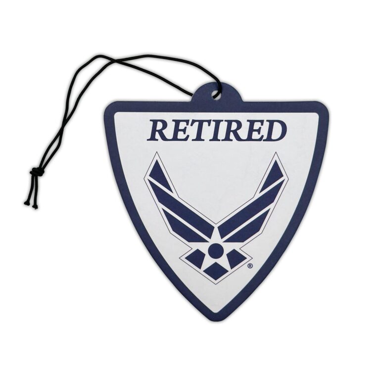 Air Force Retired Shield Air Freshener 6-Pack