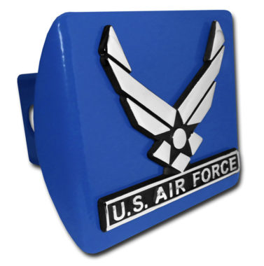 Air Force Wings Blue Hitch Cover