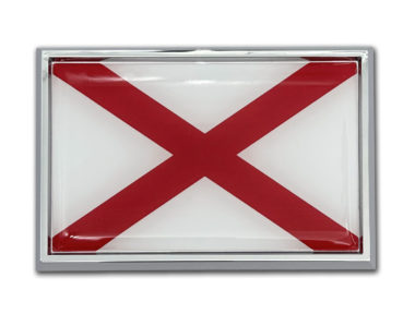 Alabama Flag Chrome Emblem image
