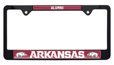 Arkansas Alumni Black License Plate Frame image