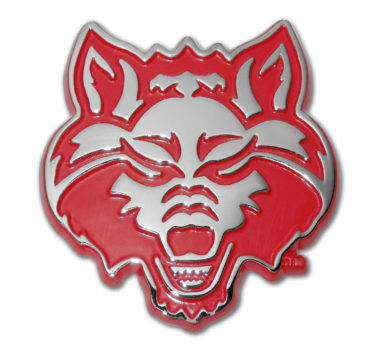 Arkansas State Red Wolf Red Chrome Emblem image