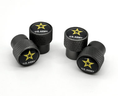 Army Black Valve Stem Caps