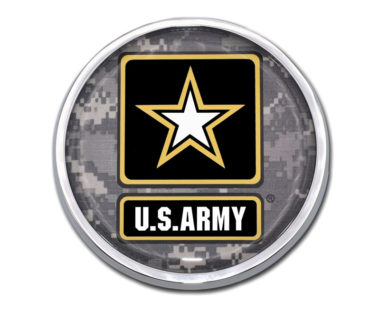 Army Camo Chrome Emblem