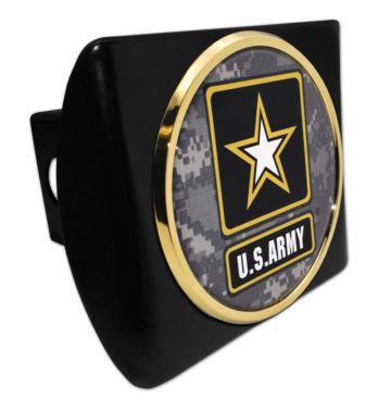 Army Gold Camo Seal Black Hitch Cover image