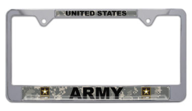 Full-Color Camo US Army License Plate Frame