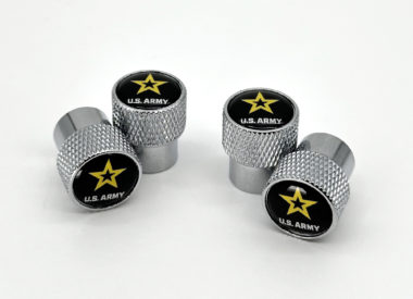 Army Chrome Valve Stem Caps