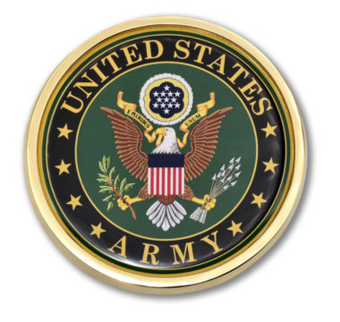 Army Eagle Auto Emblem