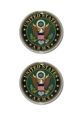 Army Crest Chrome Emblem Minis