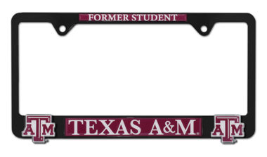 Texas A&M Alumni Black 3D License Plate Frame