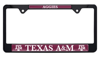 Texas A&M Aggies Black License Plate Frame image