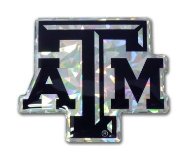 Texas A&M Black 3D Reflective Decal