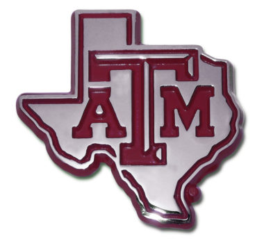 Texas A&M State Shape Maroon Emblem image