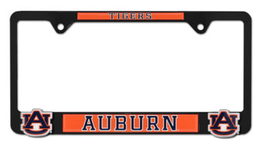 Auburn Tigers Black 3D License Plate Frame