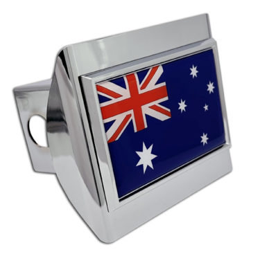 Australian Flag Union Jack Chrome Hitch Cover