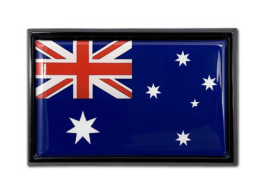 Australia Flag Black Metal Car Emblem