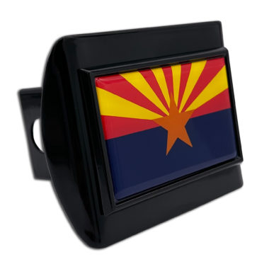 Arizona Flag Black Hitch Cover image
