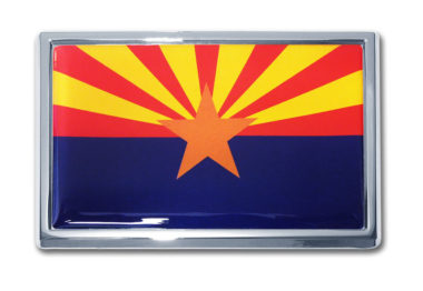 Arizona Flag Chrome Emblem