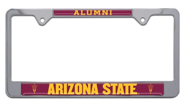 Arizona State Alumni Chrome License Plate Frame