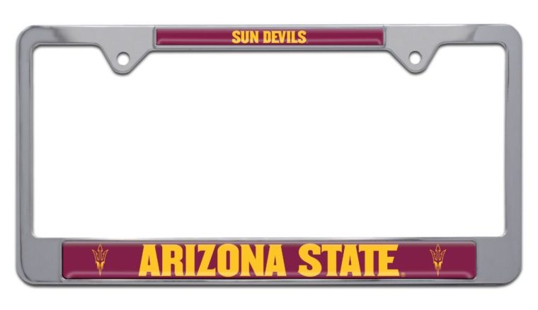 Arizona State Sun Devils Chrome License Plate Frame