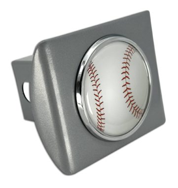 Baseball Brushed Hitch Cover