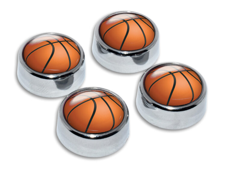 Basketball License Plate Frame Screws Cap Covers image