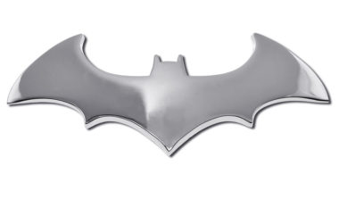 Batman Bat Chrome Emblem