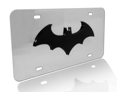 Batman Black 3D with Stainless Steel License Plate