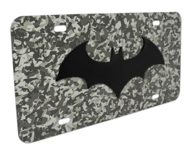 Batman Bat Urban Camo License Plate