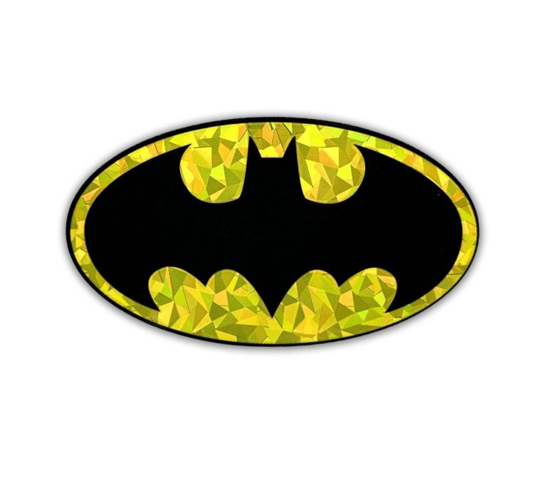 Batman Yellow Reflective Decal