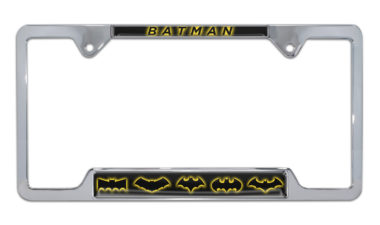 Batman Evolution Open Chrome License Plate Frame