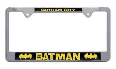 Batman Gotham City Chrome License Plate Frame image