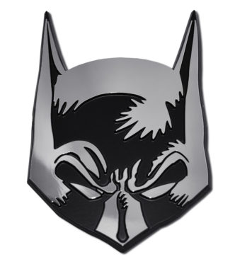 Batman Mask Chrome Emblem