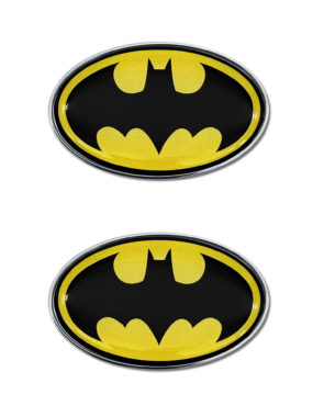 Batman Black and Yellow Chrome Emblem Minis