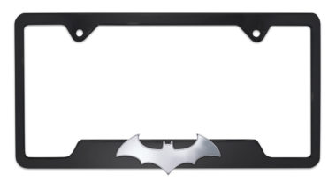 Batman Bat 3D Open Black License Plate Frame image