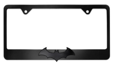 Batman Black Bat 3D Black License Plate Frame image