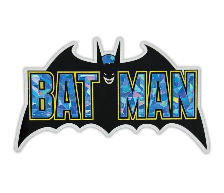 Batman Vintage Black and Blue Reflective Decal