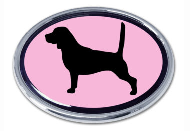 Beagle Pink Chrome Emblem