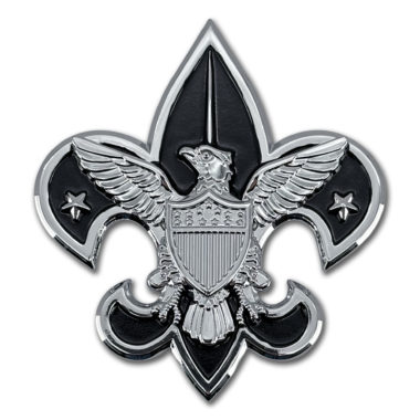 Boy Scouts of America Chrome and Black Emblem