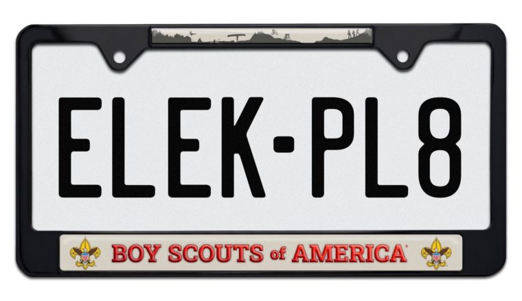 Scouting America Activity Black Standard License Plate Frame