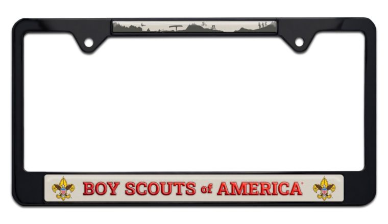 Scouting America Activity Black Standard License Plate Frame