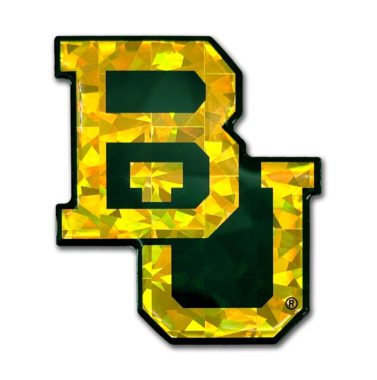 Baylor Green and Gold 3D Reflective Decal