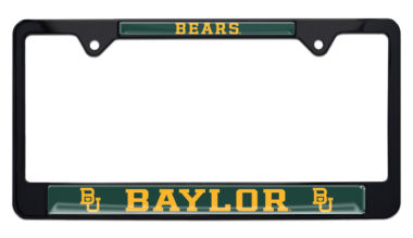 Baylor Bears Black License Plate Frame