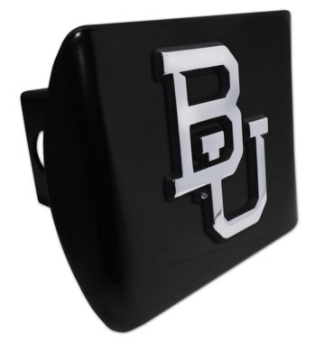 Baylor University Emblem on Black Hitch Cover