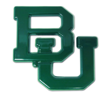 Baylor University Green Powder Coated Emblem