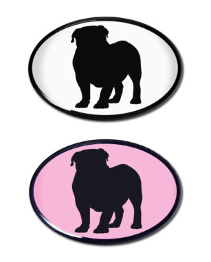 Bulldog 3D Decal 2-Pack