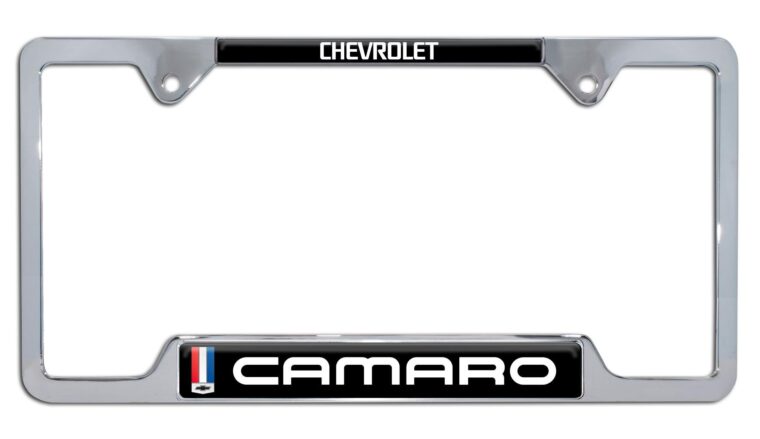 Camaro Gen 3 Chrome Open License Plate Frame